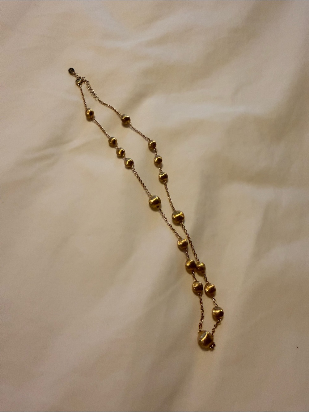 Marco Bicego 18K Yellow Gold Africa Textured Bead Collar Necklace, 16.5-18” - Picture 3 of 5